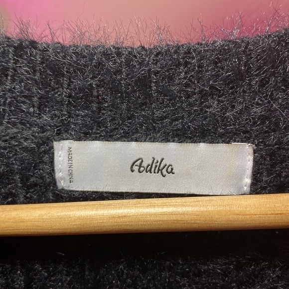 ADIKA - BLACK & BLUE FLAME SWEATER - Picture 5 of 13